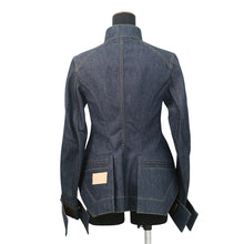 将图像加载到图库查看器中,LOUIS VUITTON Asymmetric Denim Jacket Size 34 NavyRW242WB Cotton100%