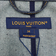 将图像加载到图库查看器中,LOUIS VUITTON Asymmetric Denim Jacket Size 34 NavyRW242WB Cotton100%