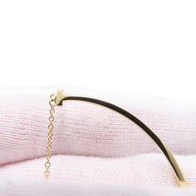 Load image into Gallery viewer, TIFFANY&Co. T Smile Necklace Size Small60011679 18K Yellow Gold