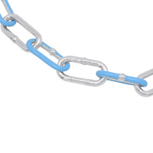 Load image into Gallery viewer, Bottega Veneta Chain choker necklace Light Blue SV925 Light BlueEnamel