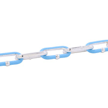 Load image into Gallery viewer, Bottega Veneta Chain choker necklace Light Blue SV925 Light BlueEnamel