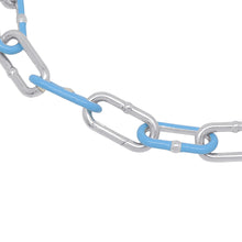 Load image into Gallery viewer, Bottega Veneta Chain choker necklace Light Blue SV925 Light BlueEnamel
