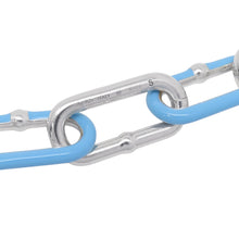 Load image into Gallery viewer, Bottega Veneta Chain Bracelet Size S Light Blue SV925 Light BlueEnamel