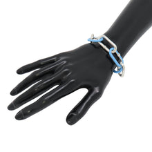 将图像加载到图库查看器中,Bottega Veneta Chain Bracelet Size S Light Blue SV925 Light BlueEnamel