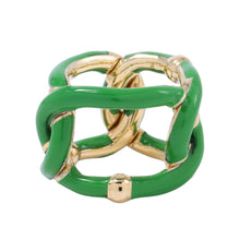 Load image into Gallery viewer, Bottega Veneta Twist Ring Size 13 Parakeet SV925 Metal Enamel