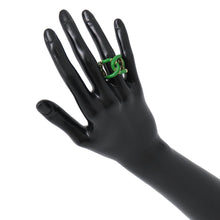Load image into Gallery viewer, Bottega Veneta Twist Ring Size 13 Parakeet SV925 Metal Enamel