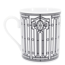 Load image into Gallery viewer, HERMES Art Deco mug White/Black Porcelain