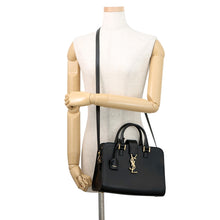 将图像加载到图库查看器中,SAINT LAURENT PARIS Baby Cabas 2WAY Bag Black568853DV7001000 Leather
