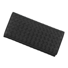 将图像加载到图库查看器中,Bottega Veneta INTRECCIATO Bifold WalletNagazai Cloth Black120697V46511000 Leather