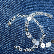 Load image into Gallery viewer, CHANEL CC Logo Denim Pants Size 36 BlueP74549 Cotton100%