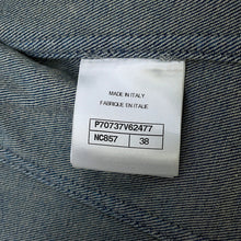 将图像加载到图库查看器中,CHANEL Collarless denim jacket Size 38 BlueP70737 94% Cotton, 4% Elastopolyester, 2% Elastane