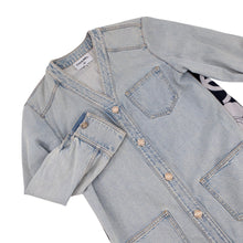 将图像加载到图库查看器中,CHANEL Long denim jacket Size 38 BlueP70179 Cotton100%