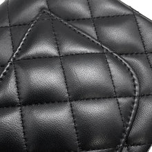 Load image into Gallery viewer, CHANEL Matelasse Top Handle Mini Flap Bag BlackAS2431 Lambskin