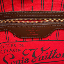 将图像加载到图库查看器中,LOUIS VUITTON Neverfull RedN51109 Damier Ebene Canvas Size PM
