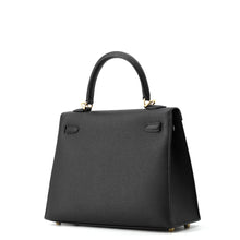 Load image into Gallery viewer, HERMES Kelly Sellier Black Epsom Size 25