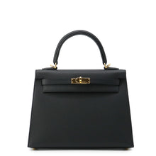 将图像加载到图库查看器中,HERMES Kelly Sellier Black Epsom Size 25