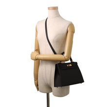 将图像加载到图库查看器中,HERMES Kelly Sellier Black Epsom Size 25