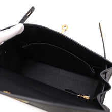 将图像加载到图库查看器中,HERMES Kelly Sellier Black Epsom Size 25