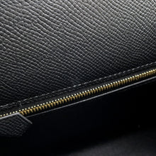 将图像加载到图库查看器中,HERMES Kelly Sellier Black Epsom Size 25