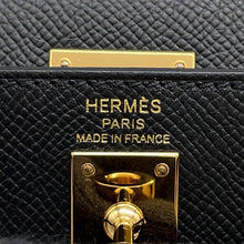 将图像加载到图库查看器中,HERMES Kelly Sellier Black Epsom Size 25