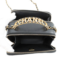 Load image into Gallery viewer, CHANEL Matelasse Vanity Top Handle BlackAS3221 Caviar Leather