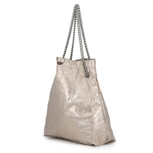 Load image into Gallery viewer, BALENCIAGA Crash Tote Bag MetalicBeige742941 Leather Size Medium