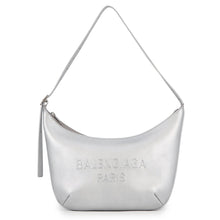 将图像加载到图库查看器中,BALENCIAGA Mary Kate Sling Bag Silver771733 Leather
