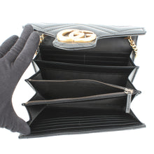 Load image into Gallery viewer, GUCCI GG Marmont Chain wallet Black474575 Leather