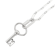 将图像加载到图库查看器中,HERMES Long Necklace Curiosite Metal