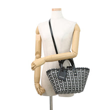 Load image into Gallery viewer, BALENCIAGA Bistro Basket Bag Black/Gray/White671342 Patent Leather Size XS
