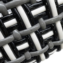 Load image into Gallery viewer, BALENCIAGA Bistro Basket Bag Black/Gray/White671342 Patent Leather Size XS