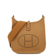 将图像加载到图库查看器中,HERMES Evelyne 3 Sesame Taurillon Clemence Size 23