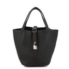 Load image into Gallery viewer, HERMES Picotin Lock Black Taurillon Clemence Size PM