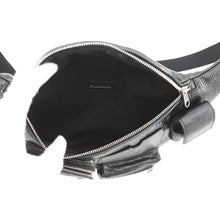 将图像加载到图库查看器中,BALENCIAGA SUPERBUSY Belt Bag Black703143 Leather