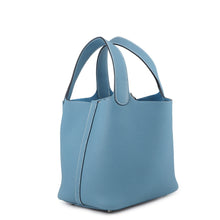 Load image into Gallery viewer, HERMES Picotin Lock New Blue Jean Taurillon Clemence Size PM