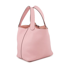 将图像加载到图库查看器中,HERMES Picotin Lock Rose Sakura Taurillon Clemence Size PM