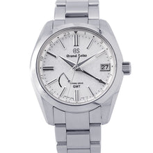 Load image into Gallery viewer, SEIKO Grand SEIKO Spring Drive GMT W40mm Stainless Steel Silver DialSBGE279