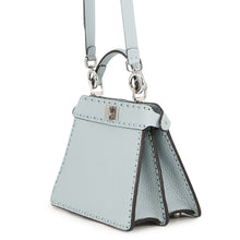 Load image into Gallery viewer, FENDI Peekaboo Selleria I see you Light Blue8BN335 Leather Size Petit