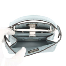 Load image into Gallery viewer, FENDI Peekaboo Selleria I see you Light Blue8BN335 Leather Size Petit