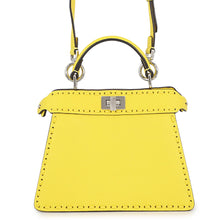 将图像加载到图库查看器中,FENDI Peekaboo Selleria I see you Yellow8BN335 Leather Size Petit