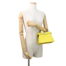 将图像加载到图库查看器中,FENDI Peekaboo Selleria I see you Yellow8BN335 Leather Size Petit