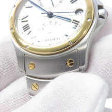 将图像加载到图库查看器中,CARTIER Santos Rondo W29mm Stainless Steel K18YG Silver DialW20038R3