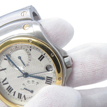 将图像加载到图库查看器中,CARTIER Santos Rondo W29mm Stainless Steel K18YG Silver DialW20038R3