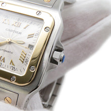 Load image into Gallery viewer, CARTIER Santos Galve LM H41mm×W29mm Stainless Steel K18YG Silver DialW20041C4