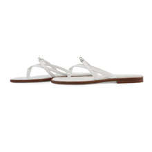 将图像加载到图库查看器中,HERMES Sandals Miss WhiteH261038Z Calf Leather Size 36