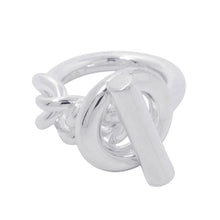 Load image into Gallery viewer, HERMES Croisette Ring Size GM/52/#12 SV925