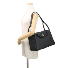 将图像加载到图库查看器中,HERMES Lindy Black Taurillon Clemence Size 30