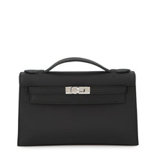 将图像加载到图库查看器中,HERMES PochetteKelly Black Swift Leather