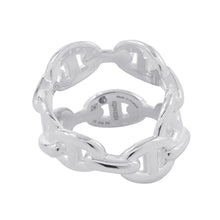 Load image into Gallery viewer, HERMES Chaine d'Ancre Double Row Ring Size 52/#12 SV925
