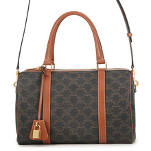 Load image into Gallery viewer, CELINE 2WAY Travel Bag Triomphe Tan190372CAS.04LU PVC Calf Leather